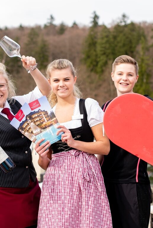 Romantischer Winkel Auszubildende spaß freude berufe